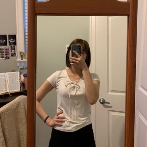 super stretchy t from garage, 8/10 condition